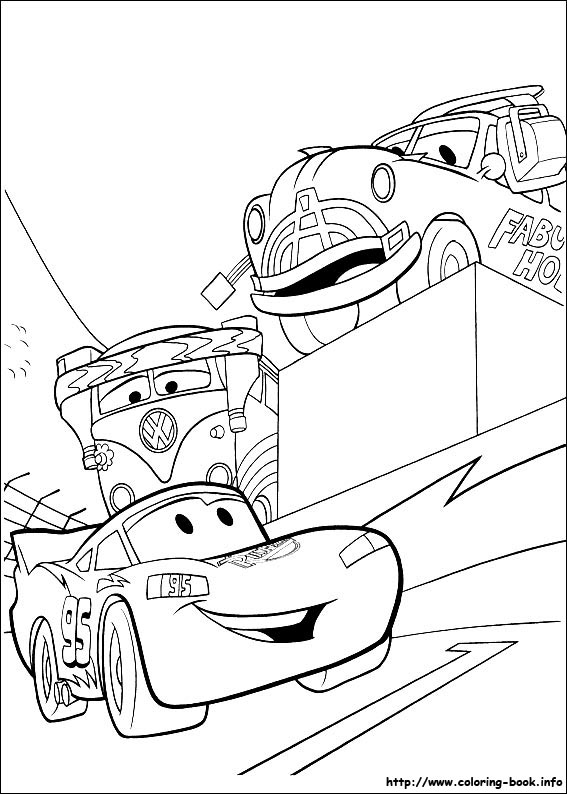 Plansa de colorat cu Cars pixar 121 26